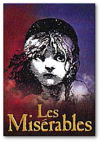 cartell publicitari del musical  Les misérables