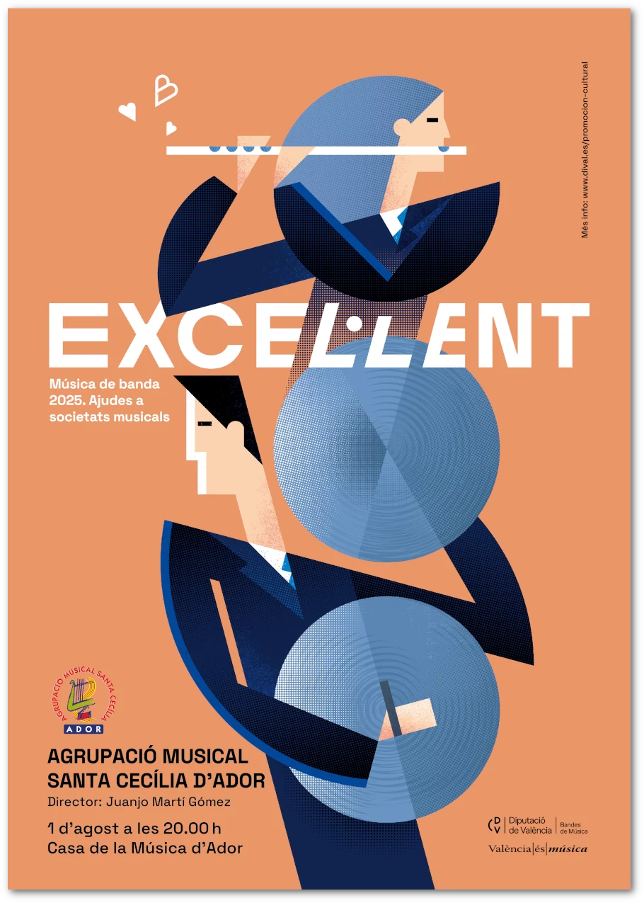 Cartell informatiu Matrícula Escola de Música d'Ador, curs 2025-2026